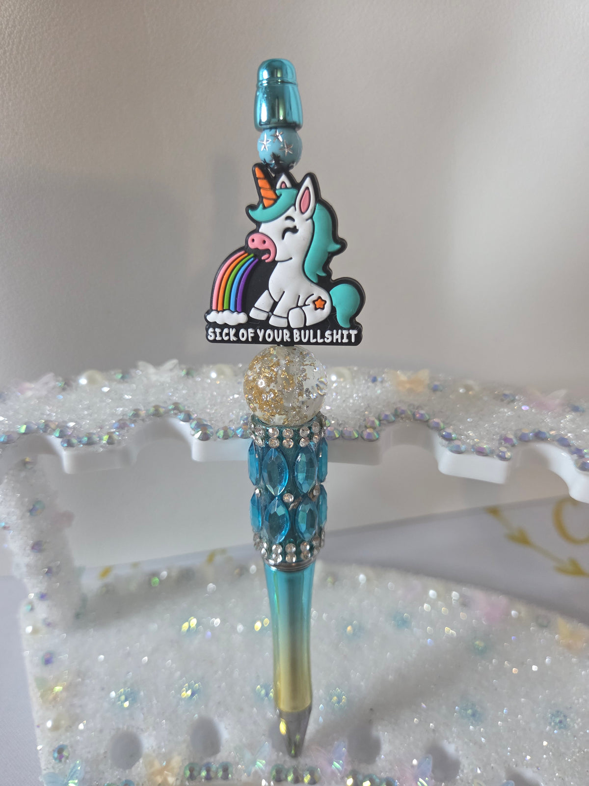 Ready To Ship - Spicy Stationery Beaded Pen