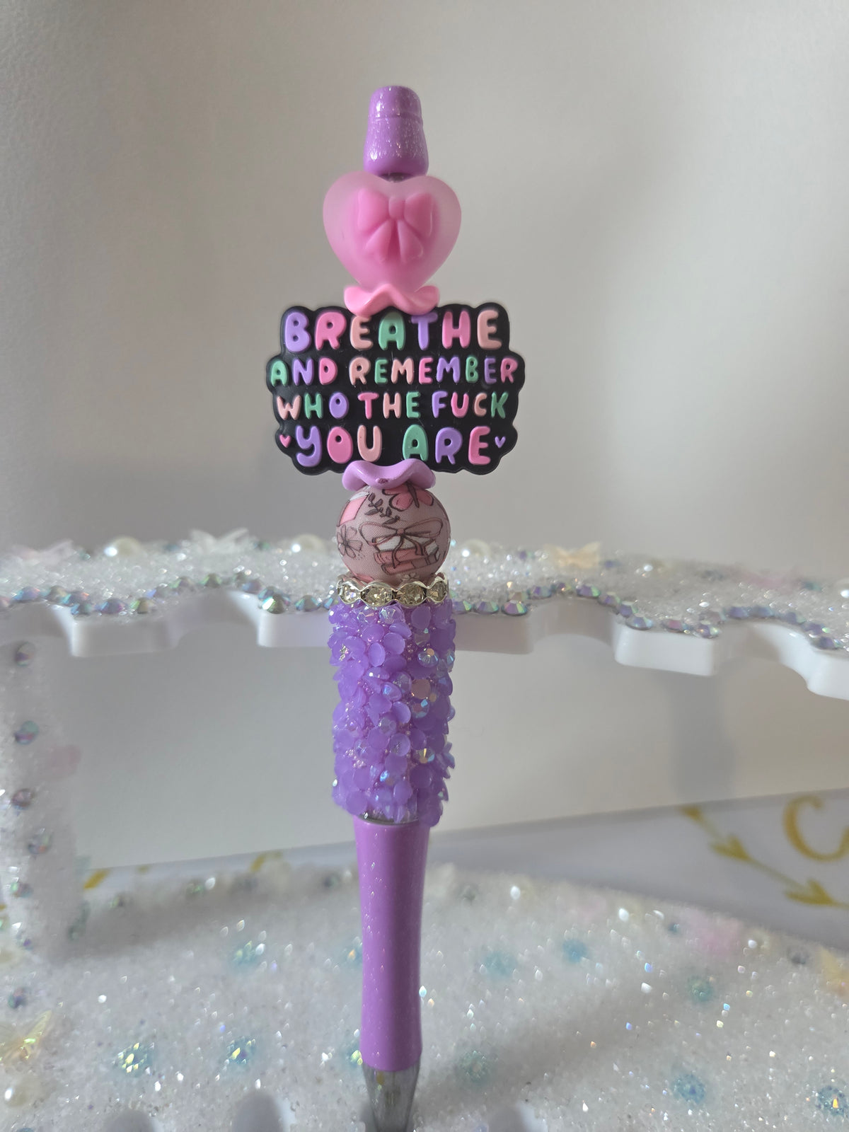 Ready To Ship - Spicy Stationery Beaded Pen