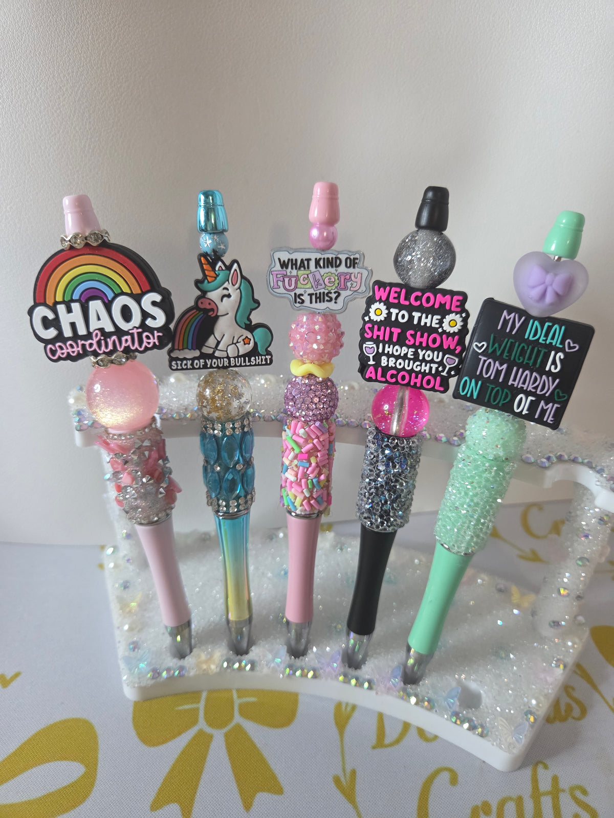 Ready To Ship - Spicy Stationery Beaded Pen
