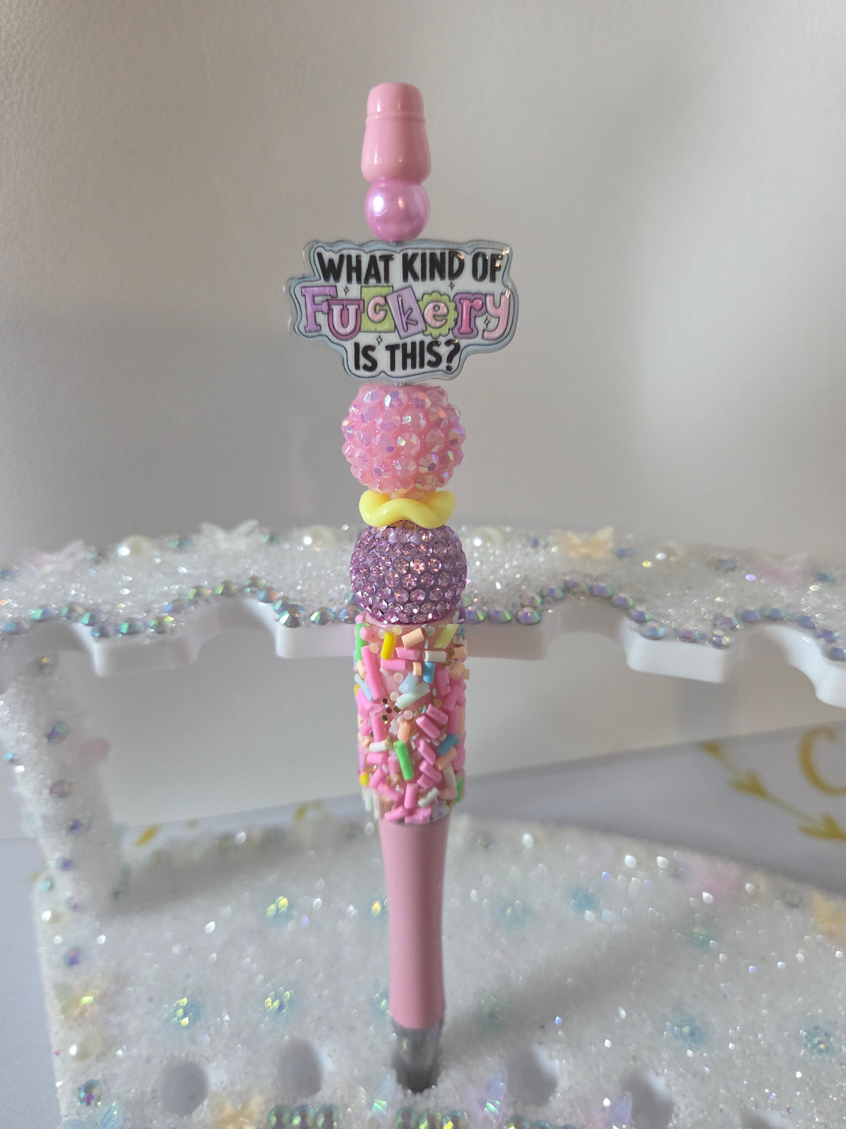 Ready To Ship - Spicy Stationery Beaded Pen