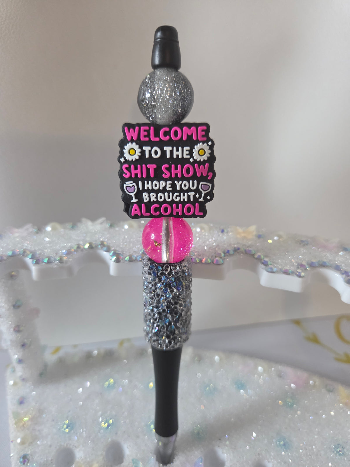 Ready To Ship - Spicy Stationery Beaded Pen