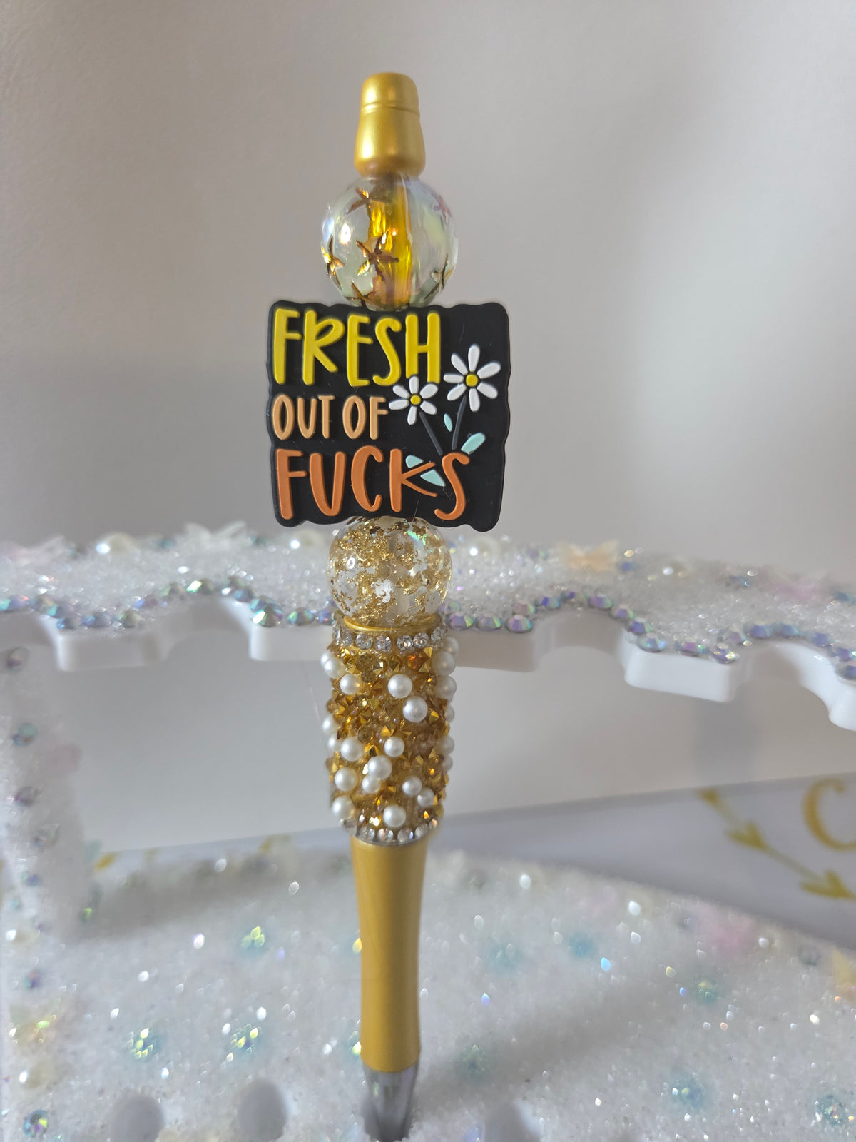 Ready To Ship - Spicy Stationery Beaded Pen