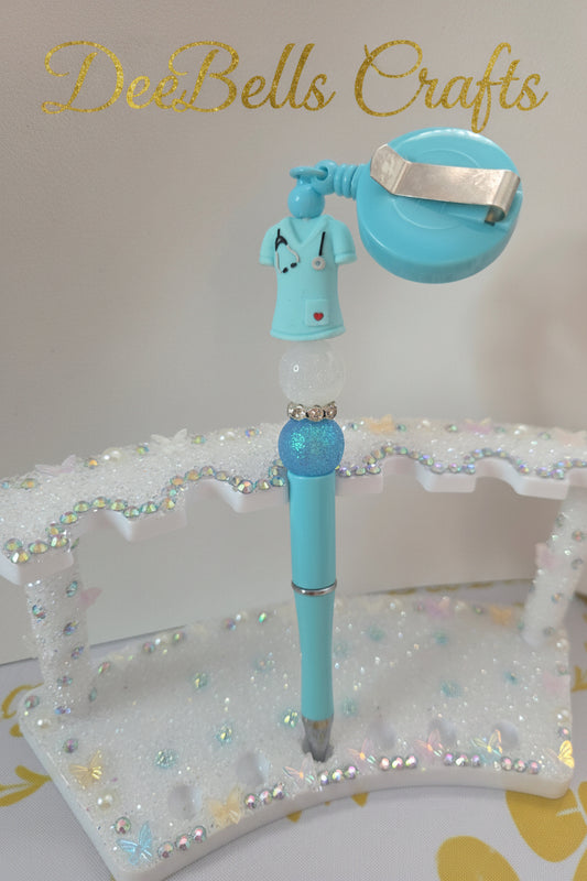 Custom Beaded Retractable Pen