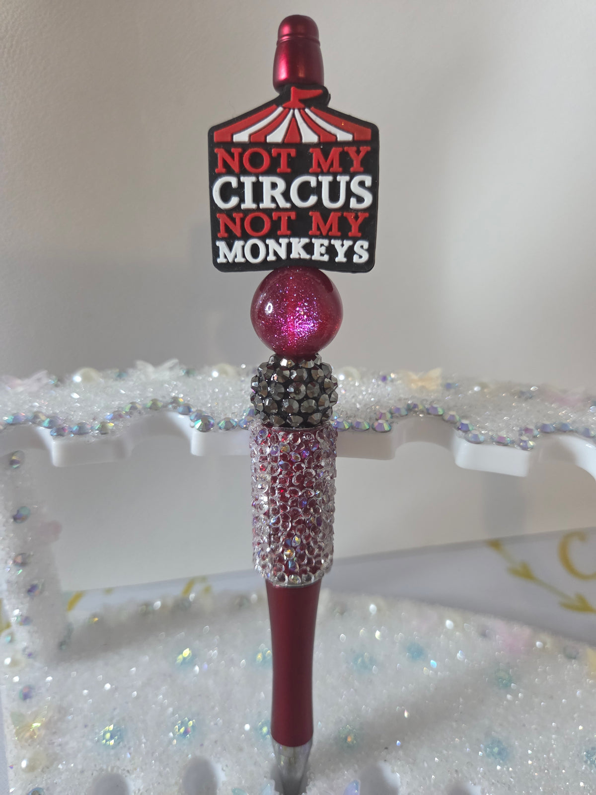 Ready To Ship - Spicy Stationery Beaded Pen