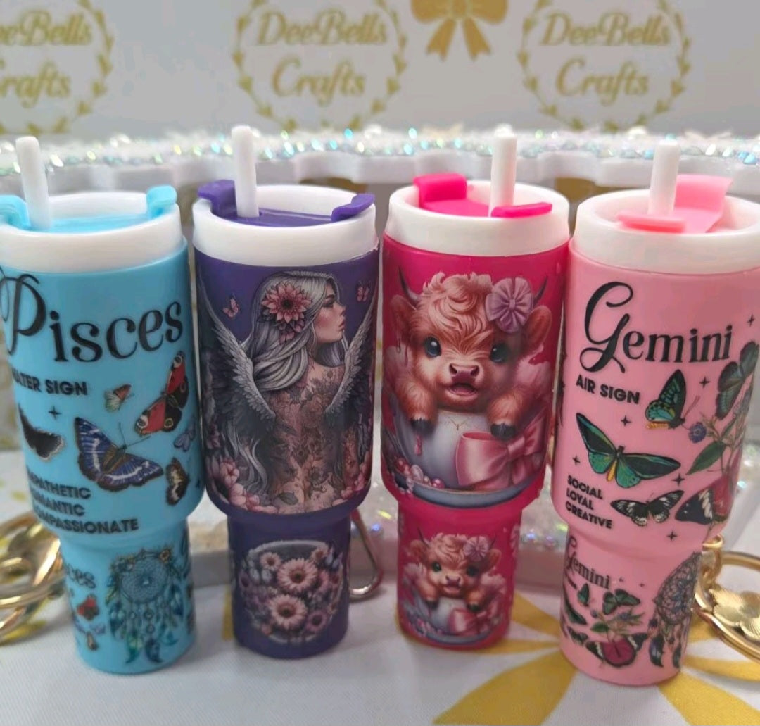 Custom Mini Tumbler Keychain