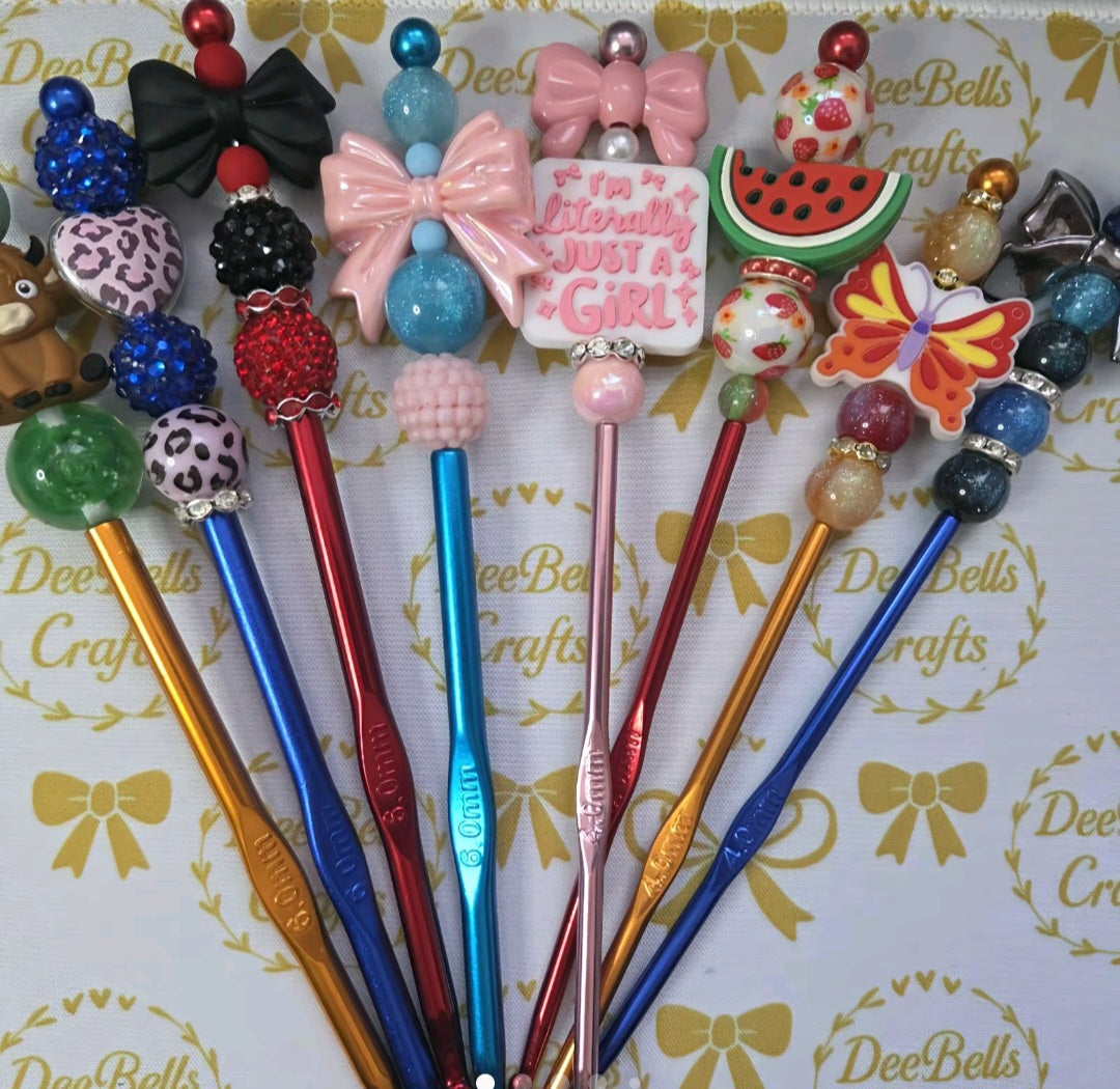 Custom Beaded Crochet Hooks