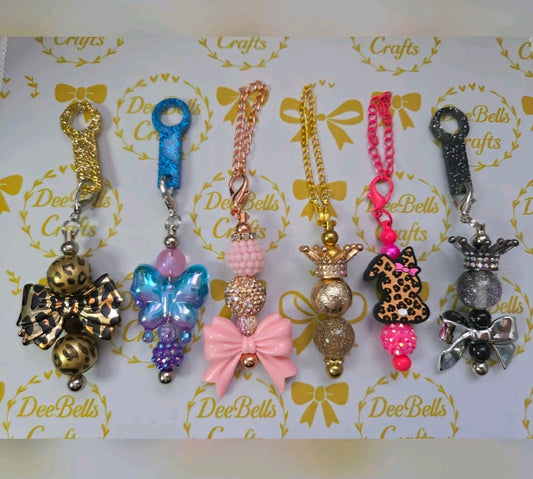 Custom Beaded Cup Charm or Straw Charm